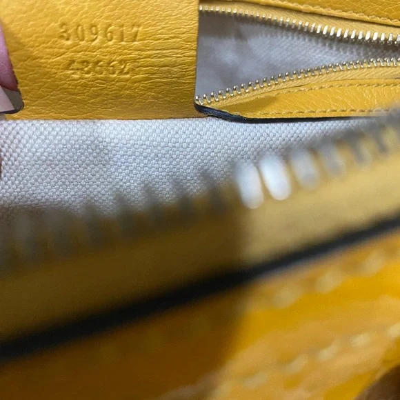 Gucci Guccissima Patent Leather Yellow Bag - Picture 5 of 9